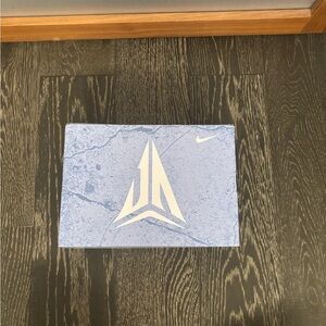 Nike green and blue ja morants Logo Shoe Box - green and Orange